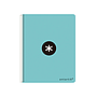 ANTARTIK - Cuaderno espiral liderpapel A4 micro tapa dura 80h 100 gr cuadro 5mm sin bandas 4 taladros color menta (Ref. KB01)