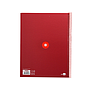 ANTARTIK - Cuaderno espiral liderpapel A4 micro tapa forrada 80h 90 gr cuadro 5mm 1 banda 4 taladros frambuesa (Ref. KB19)