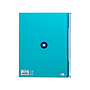ANTARTIK - Cuaderno espiral liderpapel A4 micro tapa forrada 80h 90 gr cuadro 5mm 1 banda 4 taladros turquesa (Ref. KB26)