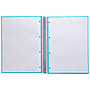 ANTARTIK - Cuaderno espiral liderpapel A4 micro tapa forrada 80h 90 gr cuadro 5mm 1 banda 4 taladros turquesa (Ref. KB26)
