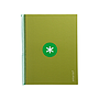 ANTARTIK - Cuaderno espiral liderpapel A4 micro tapa forrada 80h 90 gr cuadro 5mm 1 banda 4 taladros verde (Ref. KB22)