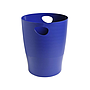 EXACOMPTA - Papelera plastico ecoblack azul 15 litros (Ref. 453104D)