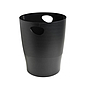 EXACOMPTA - Papelera plastico ecoblack negro 15 litros (Ref. 453014D)