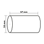 EXACOMPTA - Rollo sumadora safe contact termico 57 mm x 35 mm 44 g/m2 (Ref. 44809E)