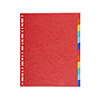 EXACOMPTA - Separadores cartulina brillo juego de 12 separadores din a4+ multitaladro (Ref. 2112E)