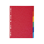EXACOMPTA - Separadores cartulina brillo juego de 6 separadores din a4+ multitaladro (Ref. 2106E)