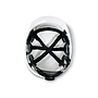 FARU - Casco polietileno ventilado 6 puntos fijacion ajuste ruleta color blanco (Ref. C20RV-BL)