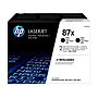 HP - Toner laserjet 87x enterprise m506 mfp m527 pro m501 negro pack de 2 unidades 18000 paginas (Ref. CF287XD)