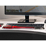 KENSINGTON - Reposamuñecas duo gel teclado color negro/rojo 240x182x25 mm (Ref. 62398)