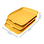 LEITZ - Bandeja sobremesa plastico cosy set de 3 unidades amarillo 274x120x456 mm (Ref. 53582019)