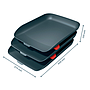 LEITZ - Bandeja sobremesa plastico cosy set de 3 unidades gris 274x120x456 mm (Ref. 53582089)