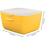 LEITZ - Fichero cajones de sobremesa cosy 2 cajones amarillo (Ref. 53570019)