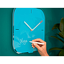 LEITZ - Reloj cosy de pared silencioso cristal 30x30 cm azul (Ref. 90170061)
