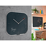 LEITZ - Reloj cosy de pared silencioso cristal 30x30 cm gris (Ref. 90170089)