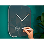 LEITZ - Reloj cosy de pared silencioso cristal 30x30 cm gris (Ref. 90170089)