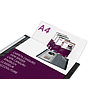 LIDERPAPEL - Carpeta 10 fundas canguro pp din A4 negro opaco portada y lomo personalizable (Ref. JC12)