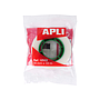 APLI - Cinta adhesiva 33 mt x 19 mm invisible encelofanada individualmente (Ref. 12533)