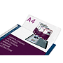 LIDERPAPEL - Carpeta 80 fundas canguro pp din A4 azul translucido portada y lomo personalizable (Ref. JC29)