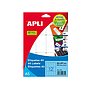 APLI - Etiqueta adhesiva blanca 12x30 mm sobre a5 de 990 unidades (Ref. 1861)