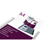 LIDERPAPEL - Carpeta 80 fundas canguro pp din A4 transparenteportada y lomo personalizable (Ref. JC28)