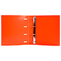 LIDERPAPEL - Carpeta con recambio A4 cuadro 5mm 100 hojas 80g polipropileno 4 anillas 25mm color naranja (Ref. CH58)