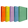 LIDERPAPEL - Carpeta con recambio A4 cuadro 5mm 100 hojas 80g polipropileno 4 anillas mixtas 25mm celeste (Ref. CH60)