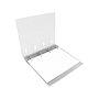 LIDERPAPEL - Carpeta con recambio A4 cuadro 5mm 100 hojas 80g polipropileno 4 anillas mixtas 25mm transparente (Ref. CH53)