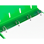 LIDERPAPEL - Carpeta con recambio A4 cuadro 5mm 100 hojas 80g polipropileno 4 anillas mixtas 25mm verde (Ref. CH56)