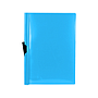 LIDERPAPEL - Carpeta dossier pinza lateral polipropileno din A4 celeste opaco 30 hojas pinza deslizante (Ref. DP24)