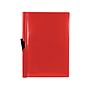 LIDERPAPEL - Carpeta dossier pinza lateral polipropileno din A4 rojo translucido 30 hojas pinza deslizante (Ref. DP19)