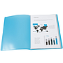 LIDERPAPEL - Carpeta escaparate 80 fundas polipropileno din A4 azul translucido (Ref. EC93)