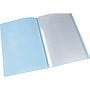LIDERPAPEL - Carpeta escaparate 80 fundas polipropileno din A4 celeste opaco (Ref. EC99)