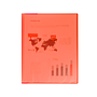 LIDERPAPEL - Carpeta escaparate 80 fundas polipropileno din A4 rojo translucido (Ref. EC94)