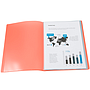 LIDERPAPEL - Carpeta escaparate 80 fundas polipropileno din A4 rojo translucido (Ref. EC94)