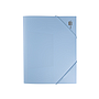 LIDERPAPEL - Carpeta gomas solapas polipropileno din A4 celeste opaco (Ref. GC17)