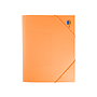LIDERPAPEL - Carpeta gomas solapas polipropileno din A4 naranja fluor opaco (Ref. GC15)