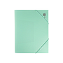 LIDERPAPEL - Carpeta gomas solapas polipropileno din A4 verde manzana opaco (Ref. GC18)