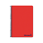 LIDERPAPEL - Cuaderno espiral A4 wonder tapa plastico 80h 90gr cuadro 4mm con margen color rojo (Ref. TH65)