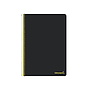 LIDERPAPEL - Cuaderno espiral folio smart tapa blanda 80h 60gr cuadro 4mm con margen color negro (Ref. BG02)