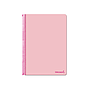 LIDERPAPEL - Cuaderno espiral folio smart tapa blanda 80h 60gr cuadro 4mm con margen color rosa (Ref. BF97)