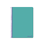 LIDERPAPEL - Cuaderno espiral folio smart tapa blanda 80h 60gr cuadro 4mm con margen color turquesa (Ref. BF98)