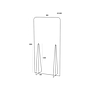 ARCHIVO 2000 - Pantalla de proteccion de pie metacrilato transparente 900x1850 mm (Ref. 42538M CS TP)