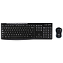 LOGITECH - Set teclado + raton mk270 inalambrico negro (Ref. 920-004513)