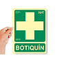 ARCHIVO 2000 - Pictograma botiquin pvc verde luminiscente 224x300 mm (Ref. 6170-05H VE)