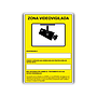 ARCHIVO 2000 - Pictograma camaras de vigilancia en grabacion las 24 horas pvc amarillo luminiscente 210x297 (Ref. 6172-09 AM)