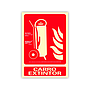 ARCHIVO 2000 - Pictograma carro extintor pvc rojo luminiscente 210x300 mm (Ref. 6171-02H RJ)