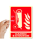 ARCHIVO 2000 - Pictograma carro extintor pvc rojo luminiscente 210x300 mm (Ref. 6171-02H RJ)