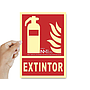 ARCHIVO 2000 - Pictograma extintor pvc rojo luminiscente 210x300 mm (Ref. 6171-01H RJ)