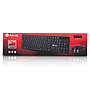 NGS - Set teclado y raton allure multimedia inalambrico usb nano 2,4 ghz color negro (Ref. ALLUREKIT)