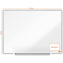 NOBO - Pizarra blanca ip pro acero vitrificado magnetico 600x450 mm (Ref. 1915394)